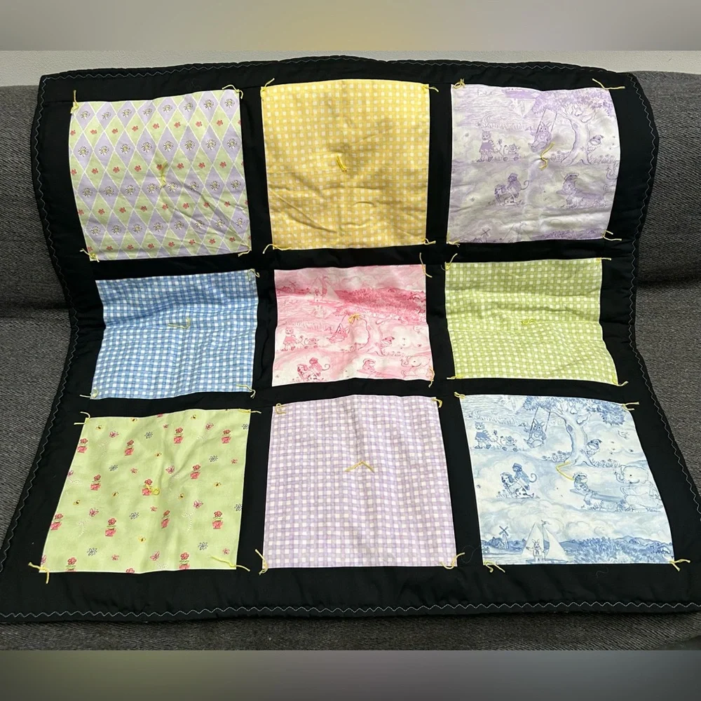 Handmade Patchwork Block Quilt Play Mat Wall Hanging #1201253